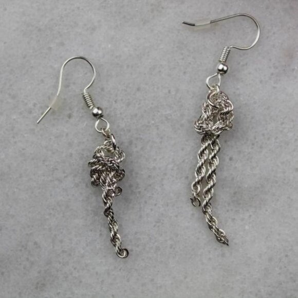 Charter Club Knotted Chain Drop Earrings - Picture 1 of 5